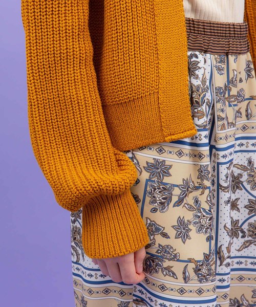 UNITED TOKYO（ユナイテッドトウキョウ）の「カタアゼエフォートカーディガン（カーディガン/ボレロ・レディース・ブラック/レッド/マスタード・1）」の20枚目の写真