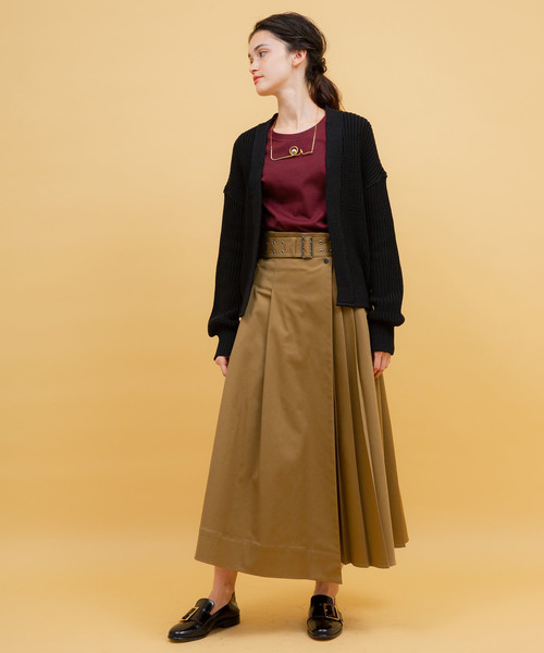 UNITED TOKYO（ユナイテッドトウキョウ）の「カタアゼエフォートカーディガン（カーディガン/ボレロ・レディース・ブラック/レッド/マスタード・1）」の13枚目の写真