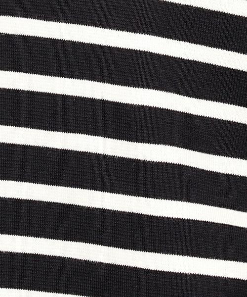 EN ROUTE(アンルート)の「コットンミラノリブボーダータートル(Tシャツ/カットソー・メンズ・オフホワイト/ブラック・1/2/3)」の9枚目の写真