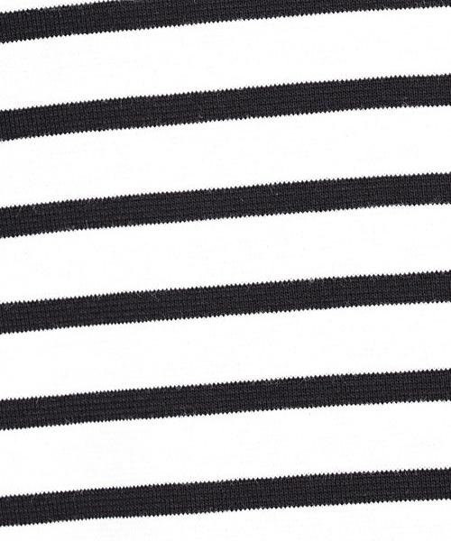 EN ROUTE(アンルート)の「コットンミラノリブボーダータートル(Tシャツ/カットソー・メンズ・オフホワイト/ブラック・1/2/3)」の11枚目の写真