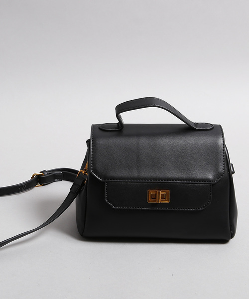 PLAIN CLOTHING（プレーンクロージング）の「スクエアフラップショルダーバッグ【PLAIN CLOTHING】（ショルダーバッグ・レディース・グレー/ブラック・FREE）」の11枚目の写真