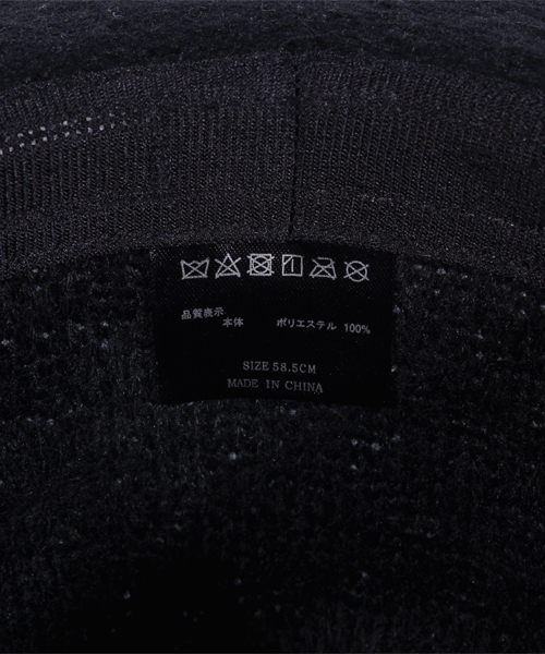 ８(eight)（エイト）の「モヘアライクツバ広中折れハット（ハット・メンズ・ブラック/ネイビー/グレー・FREE）」の15枚目の写真