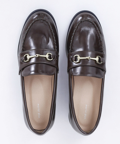 merlot plus（メルロープリュス）の「ビットローファー001-2489（ローファー・レディース・ブラック/ブラウン/グリーン/オフホワイト・LL/S/M/L）」の3枚目の写真