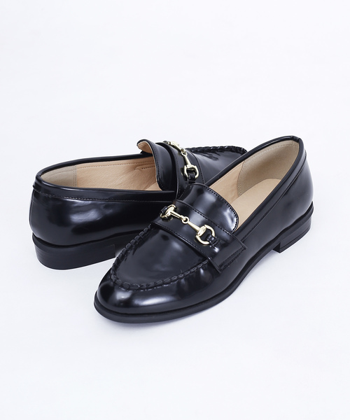 merlot plus（メルロープリュス）の「ビットローファー001-2489（ローファー・レディース・ブラック/ブラウン/グリーン/オフホワイト・LL/S/M/L）」の5枚目の写真