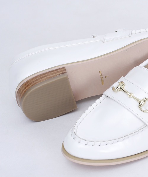 merlot plus（メルロープリュス）の「ビットローファー001-2489（ローファー・レディース・ブラック/ブラウン/グリーン/オフホワイト・LL/S/M/L）」の7枚目の写真