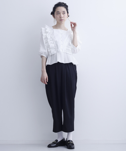 merlot plus（メルロープリュス）の「ビットローファー001-2489（ローファー・レディース・ブラック/ブラウン/グリーン/オフホワイト・LL/S/M/L）」の14枚目の写真