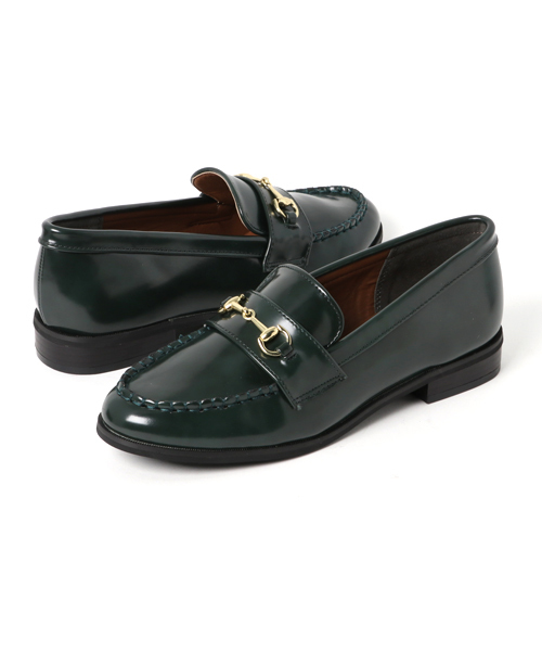 merlot plus（メルロープリュス）の「ビットローファー001-2489（ローファー・レディース・ブラック/ブラウン/グリーン/オフホワイト・LL/S/M/L）」の4枚目の写真