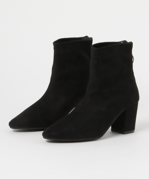 Andemiu（アンデミュウ）の「【WEB限定LLサイズ】ストレッチショートブーツ772091（ブーツ・レディース・カーキ/ブラック/ブラウン・LARGE/MEDIUM/SMALL/X-LARGE）」の2枚目の写真