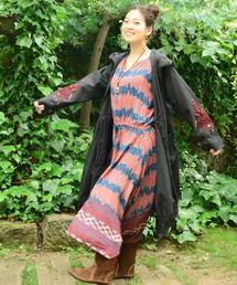 チャイハネ | 【チャイハネ】刺繍入り変形モッズコート(モッズコート)