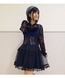 axes femme POETIQUE | 星フロッキーチュール使いワンピース(ワンピース)