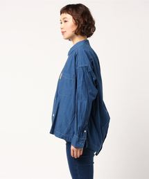 「mercibeaucoup，」 半袖ブラウス 01 ブルー レディース mercibeaucoup, 「mercibeaucoup，」 半袖ブラウス 01 ブルー