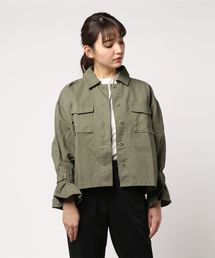 MERLOT | 袖ベルトミリタリージャケット687-8527(ミリタリージャケット)