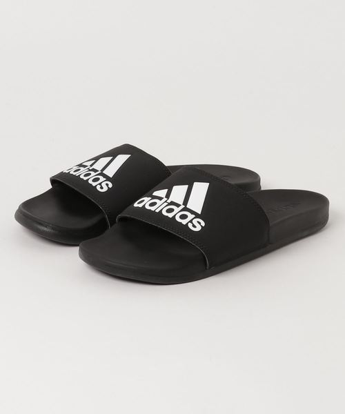 adidas（アディダス）の「アディダス adidas ADILETTECFLOGO CG3425（サンダル・メンズ・ブラック×ホワイト・25.5cm/26.5cm/28.5cm/27.5cm/23.5cm/24.5cm）」の4枚目の写真