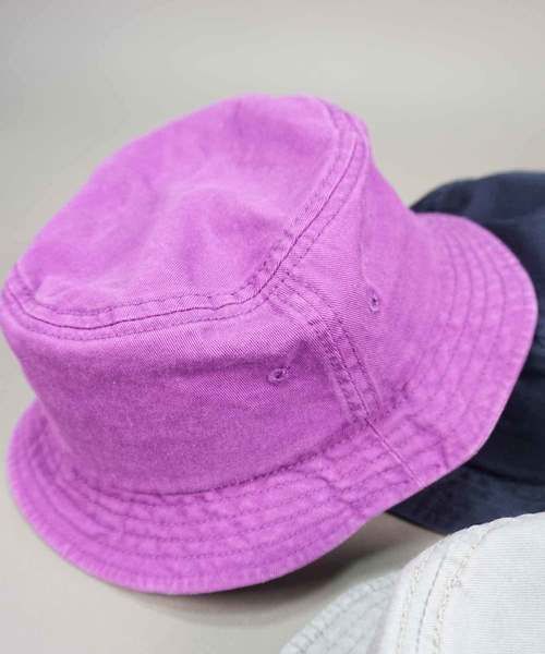 FUNALIVE（ファンアライブ）の「SI ORIGINAL ツイルウォッシュドブーニーハット（ハット・メンズ・イエロー/ピンク/ネイビー/ブラック/パープル/ブルー/グレー/オフホワイト/サックスブルー/オリーブドラブ・FREE）」の8枚目の写真