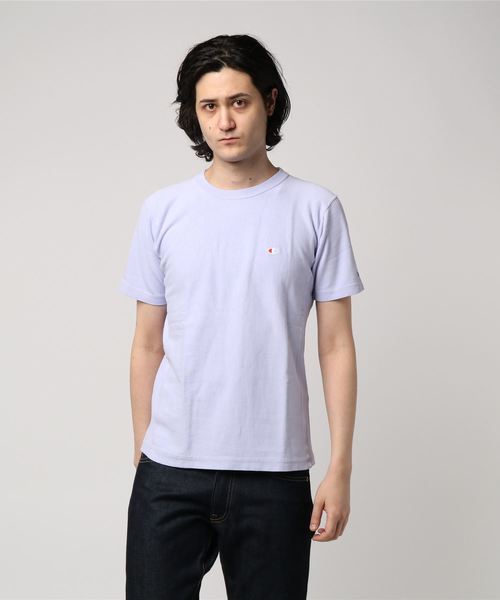 Champion(チャンピオン)の「【Champion/チャンピオン】メンズ リバースウィーブ Tシャツ(Tシャツ/カットソー・メンズ・モカ/ラベンダー/ミント/グレー×サックスブルー・LARGE/MEDIUM/X-LARGE/SMALL)」の4枚目の写真