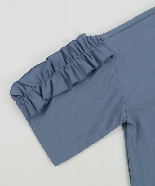 reca（レカ）の「ボリューム 袖フリルカットソー（Tシャツ/カットソー・レディース・ホワイト/ブラック/グレー/カーキ/ピンク/イエロー・M）」の15枚目の写真