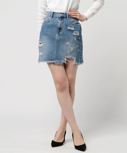 WEGO(ウィゴー)の「WEGO/デニムリメイクミニスカート(デニムスカート・レディース・その他1/その他2/その他3・LARGE/MEDIUM)」の11枚目の写真