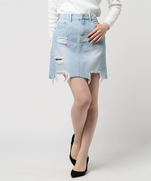 WEGO(ウィゴー)の「WEGO/デニムリメイクミニスカート(デニムスカート・レディース・その他1/その他2/その他3・LARGE/MEDIUM)」の12枚目の写真