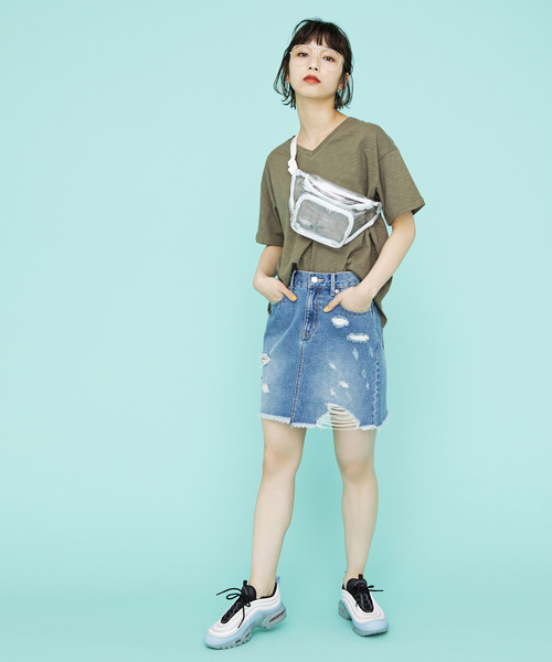 WEGO(ウィゴー)の「WEGO/デニムリメイクミニスカート(デニムスカート・レディース・その他1/その他2/その他3・LARGE/MEDIUM)」の13枚目の写真