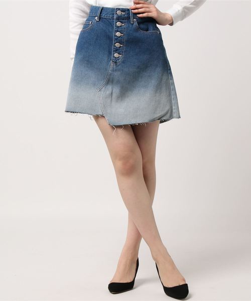 WEGO(ウィゴー)の「WEGO/デニムリメイクミニスカート(デニムスカート・レディース・その他1/その他2/その他3・LARGE/MEDIUM)」の2枚目の写真