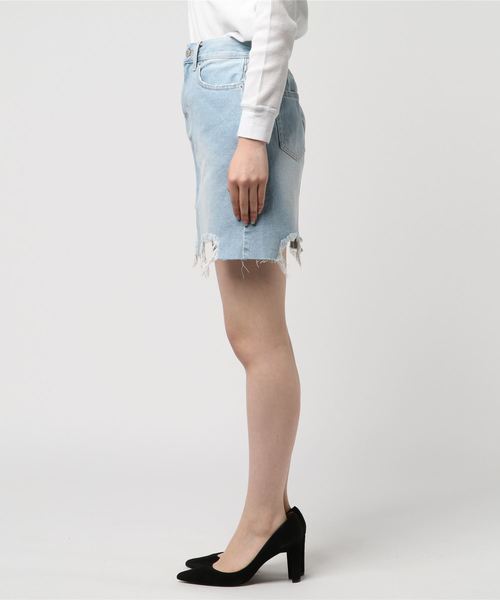 WEGO(ウィゴー)の「WEGO/デニムリメイクミニスカート(デニムスカート・レディース・その他1/その他2/その他3・LARGE/MEDIUM)」の5枚目の写真