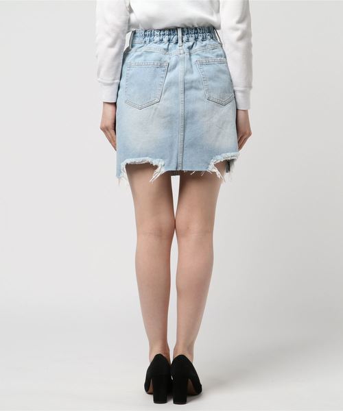 WEGO(ウィゴー)の「WEGO/デニムリメイクミニスカート(デニムスカート・レディース・その他1/その他2/その他3・LARGE/MEDIUM)」の4枚目の写真