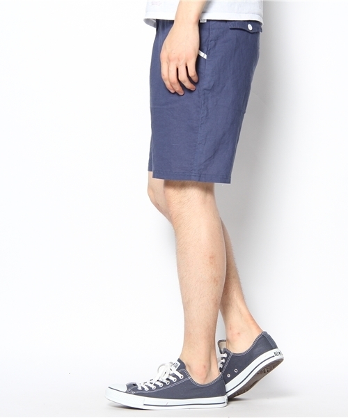 WHO'S WHO gallery（フーズフーギャラリー）の「WPショートパンツ（スラックス・メンズ・オフホワイト/ネイビー/ライトグレー・MEDIUM/LARGE）」の10枚目の写真