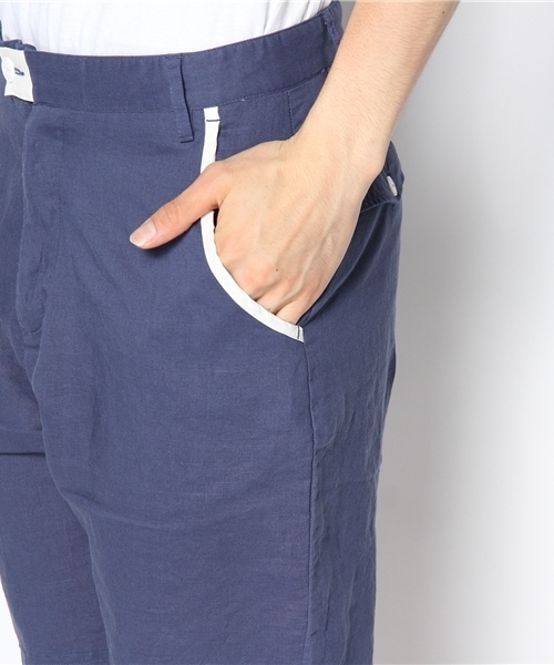 WHO'S WHO gallery（フーズフーギャラリー）の「WPショートパンツ（スラックス・メンズ・オフホワイト/ネイビー/ライトグレー・MEDIUM/LARGE）」の5枚目の写真