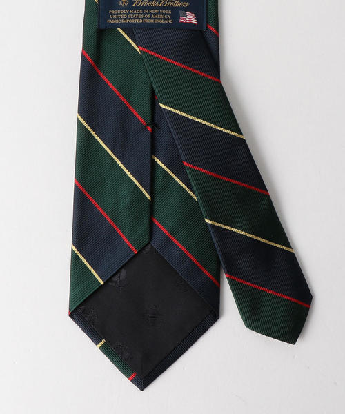 BROOKS BROTHERS（ブルックスブラザーズ）の「[ブルックスブラザーズ]★Brooks Brothers Classic 8.0 ストライプ1 ネクタイ（ネクタイ・メンズ・ダークグリーン/ワインレッド/ライトブルー・FREE）」の4枚目の写真