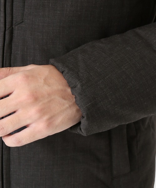 JOURNAL STANDARD(ジャーナルスタンダード)の「河田フェザーフードダウン【TORAY LUMILET WOOL】/小松精練 #(ダウンジャケット/コート・メンズ・グレー/グレー系その他/ネイビー・SMALL/MEDIUM/LARGE/X-LARGE)」の12枚目の写真