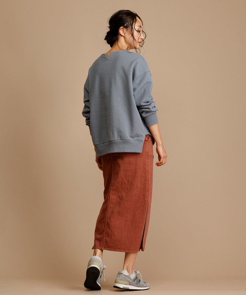 Munich（ミューニック）の「スウェットバックキーネックプルオーバー（スウェット・レディース・ブラック/グレー/オフホワイト・FREE）」の4枚目の写真