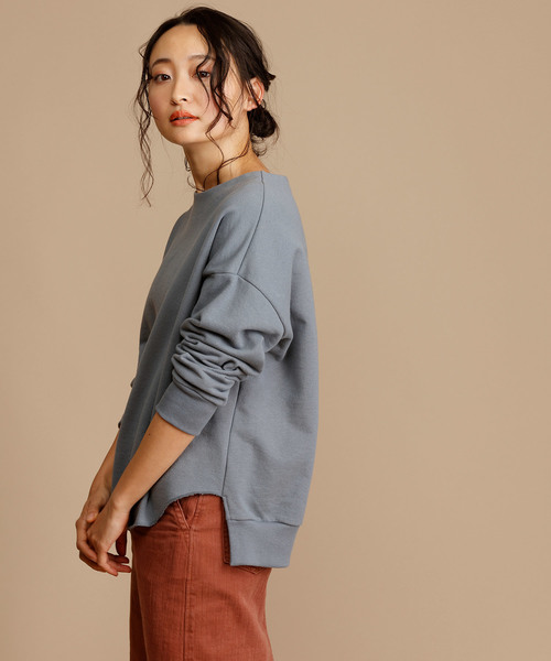 Munich（ミューニック）の「スウェットバックキーネックプルオーバー（スウェット・レディース・ブラック/グレー/オフホワイト・FREE）」の5枚目の写真