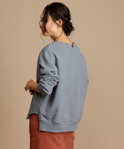 Munich（ミューニック）の「スウェットバックキーネックプルオーバー（スウェット・レディース・ブラック/グレー/オフホワイト・FREE）」の6枚目の写真