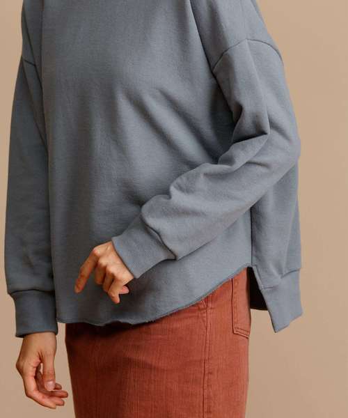 Munich（ミューニック）の「スウェットバックキーネックプルオーバー（スウェット・レディース・ブラック/グレー/オフホワイト・FREE）」の8枚目の写真