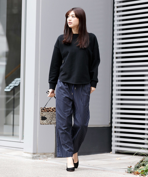 Munich（ミューニック）の「スウェットバックキーネックプルオーバー（スウェット・レディース・ブラック/グレー/オフホワイト・FREE）」の10枚目の写真