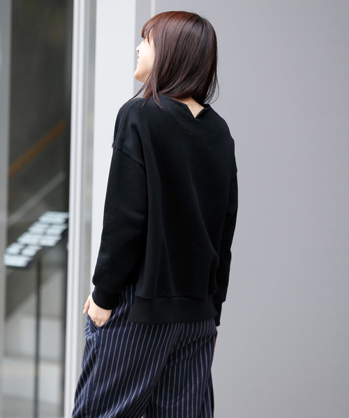 Munich（ミューニック）の「スウェットバックキーネックプルオーバー（スウェット・レディース・ブラック/グレー/オフホワイト・FREE）」の12枚目の写真