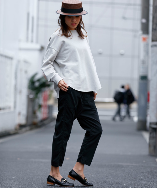 Munich（ミューニック）の「スウェットバックキーネックプルオーバー（スウェット・レディース・ブラック/グレー/オフホワイト・FREE）」の13枚目の写真