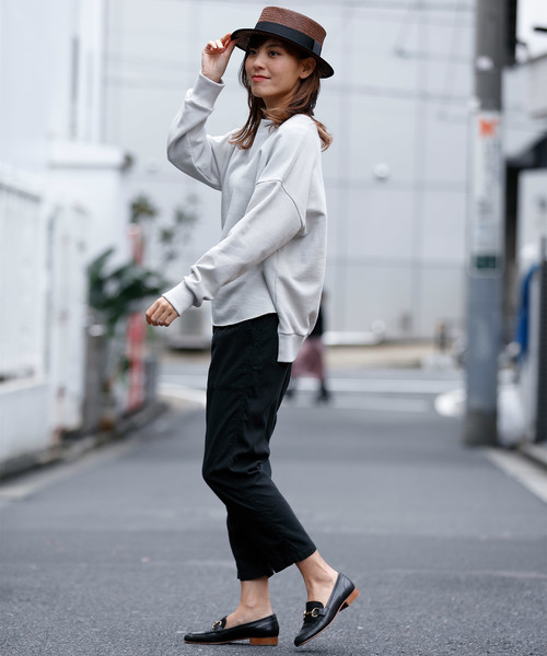 Munich（ミューニック）の「スウェットバックキーネックプルオーバー（スウェット・レディース・ブラック/グレー/オフホワイト・FREE）」の14枚目の写真