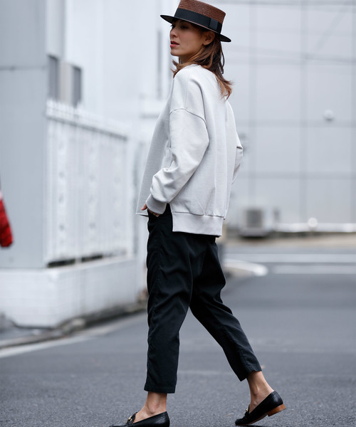 Munich（ミューニック）の「スウェットバックキーネックプルオーバー（スウェット・レディース・ブラック/グレー/オフホワイト・FREE）」の15枚目の写真