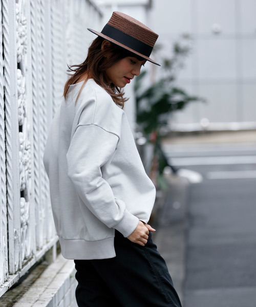 Munich（ミューニック）の「スウェットバックキーネックプルオーバー（スウェット・レディース・ブラック/グレー/オフホワイト・FREE）」の17枚目の写真