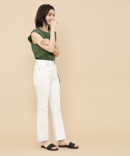 ADAM ET ROPE'(アダムエロペ)の「スクエアトゥラインストーンサンダル(サンダル・レディース・ブラック/ブラウン/シルバー・36/37/38)」の6枚目の写真