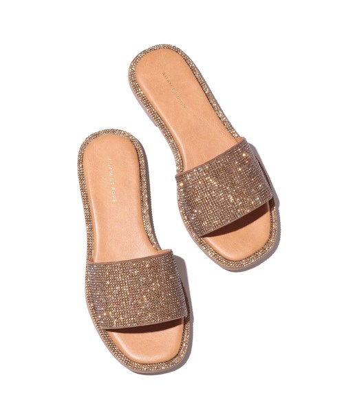 ADAM ET ROPE'(アダムエロペ)の「スクエアトゥラインストーンサンダル(サンダル・レディース・ブラック/ブラウン/シルバー・36/37/38)」の8枚目の写真