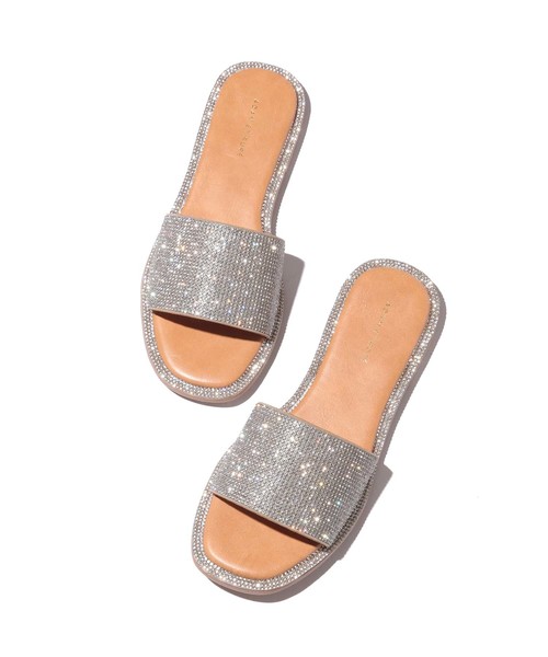 ADAM ET ROPE'(アダムエロペ)の「スクエアトゥラインストーンサンダル(サンダル・レディース・ブラック/ブラウン/シルバー・36/37/38)」の10枚目の写真