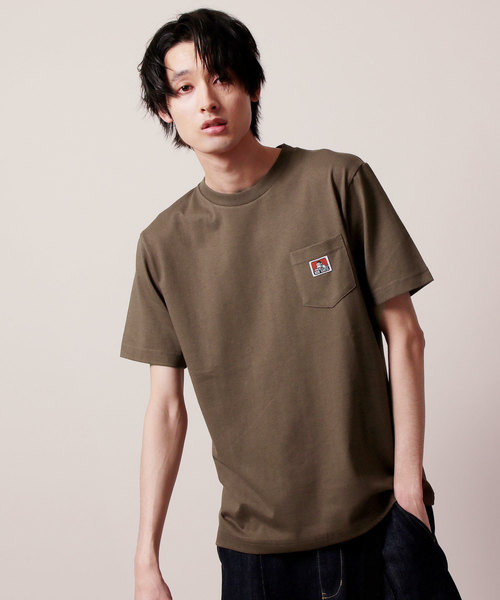 BEN DAVIS(ベンデイビス)の「BEN DAVIS/ベーシックポケット半袖クルーネックTシャツ(Tシャツ/カットソー・メンズ・ブラック/ブラウン/ピンク/ホワイト/ダークグリーン/レッド/イエロー/オレンジ/ライラック/ブルーグレー・S/XL/L/M)」の5枚目の写真