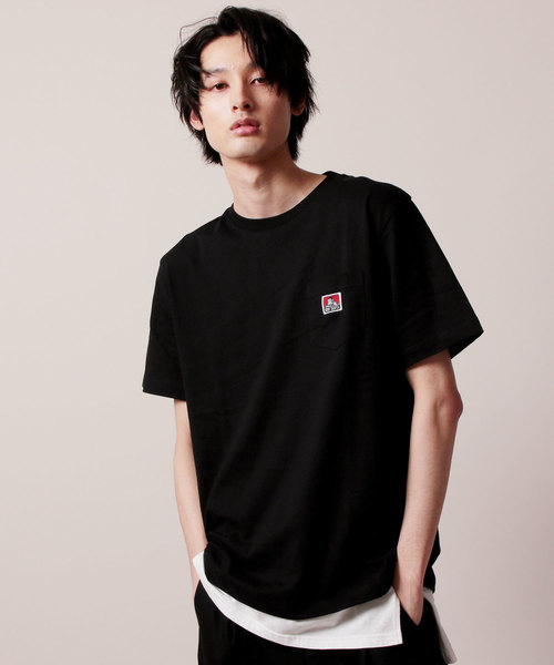 BEN DAVIS(ベンデイビス)の「BEN DAVIS/ベーシックポケット半袖クルーネックTシャツ(Tシャツ/カットソー・メンズ・ブラック/ブラウン/ピンク/ホワイト/ダークグリーン/レッド/イエロー/オレンジ/ライラック/ブルーグレー・S/XL/L/M)」の3枚目の写真