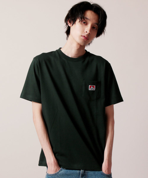 BEN DAVIS(ベンデイビス)の「BEN DAVIS/ベーシックポケット半袖クルーネックTシャツ(Tシャツ/カットソー・メンズ・ブラック/ブラウン/ピンク/ホワイト/ダークグリーン/レッド/イエロー/オレンジ/ライラック/ブルーグレー・S/XL/L/M)」の6枚目の写真