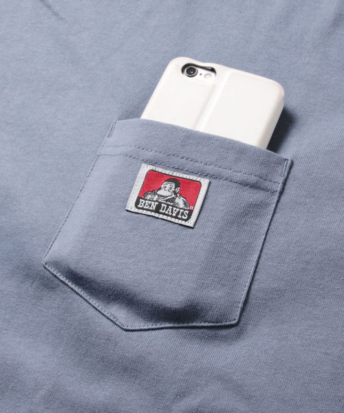 BEN DAVIS(ベンデイビス)の「BEN DAVIS/ベーシックポケット半袖クルーネックTシャツ(Tシャツ/カットソー・メンズ・ブラック/ブラウン/ピンク/ホワイト/ダークグリーン/レッド/イエロー/オレンジ/ライラック/ブルーグレー・S/XL/L/M)」の21枚目の写真