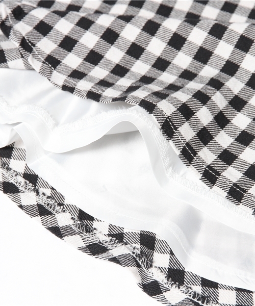 WEGO（ウィゴー）の「WEGO/ギンガムチェックフレアスカート（スカート・レディース・ブラック/ブルー/レッド・FREE）」の10枚目の写真