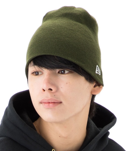 NEW ERA(ニューエラ)の「ニューエラ ベーシック ビーニー ニット帽(ニットキャップ/ビーニー・メンズ・ブラック×ホワイト/ロイヤルブルー/ケリーグリーン/ブラウン/ブルー系その他/ブラック×ゴールド/ライトグレー/ネイビー/レッド/アイボリー/ホワイト×ブラック/グリーン系その他/バーガンディー/グレー系カモフラージュ/ウィート/チャコール/パープル系その他/ブラック×ブラック/ベージュ/イエロー/アーミー/タイガーカモ/グリーン系その他2/ブラック×シルバー/ブラック系その他2/ブラック系その他3/パープル/ストーン/ベージュ系その他2/グリーン系その他3/ブラウン系その他/オリーブ/ネイビー系/チャコールグレー/オフホワイト/ライトグレー系/ダークブラウン/ライトイエロー/ライトピンク/オレンジ・FREE)」の22枚目の写真