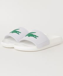 LACOSTE ラコステ CROCO SLIDE 119 3 082 WHT/GRN